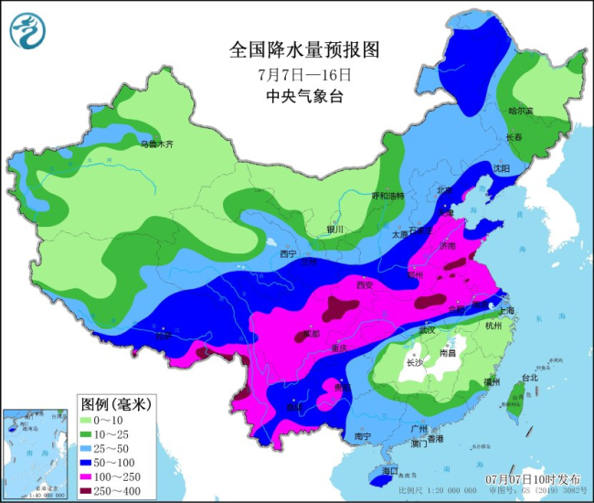 副熱帶高壓位置再次變化！我國主雨帶出現小幅變動