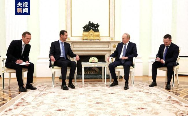 普京与叙利亚总统进行会晤