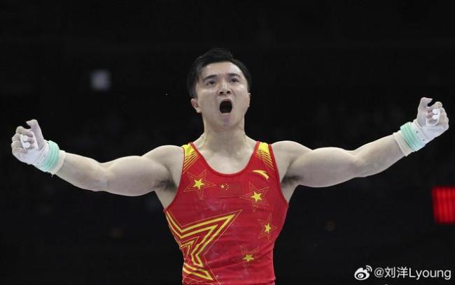刘洋吊环15.500分 东京奥运金牌得主状态正佳