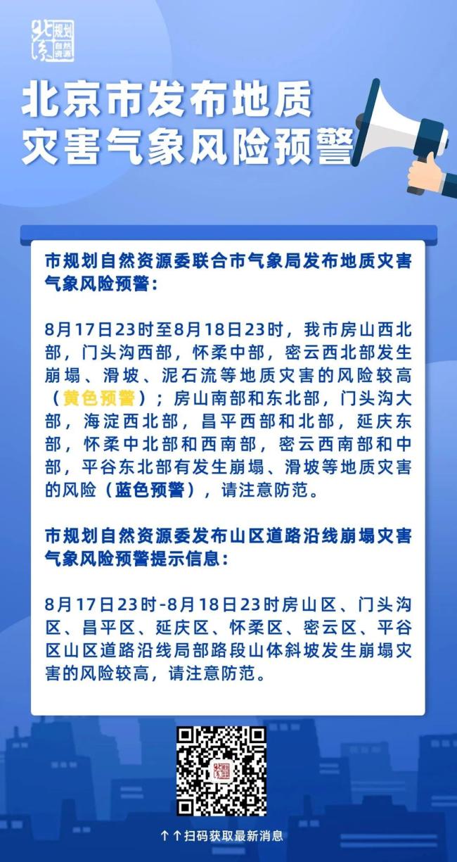 💰欢迎进入🎲官方正版✅请注意防范！北京升级发布地质灾害黄色预警