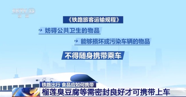 自熱火鍋、榴蓮不能帶？鐵路出行食物該如何攜帶？