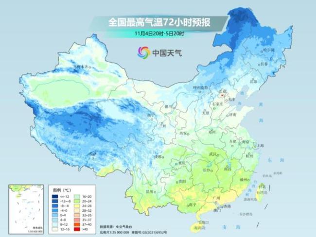 冷空气前锋已进入南方 北方将大幅偏暖 气温骤降秋凉显著