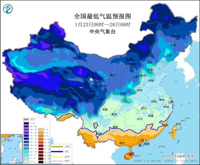 我國大部將先后降溫8-12℃ 寒潮藍(lán)色預(yù)警發(fā)布