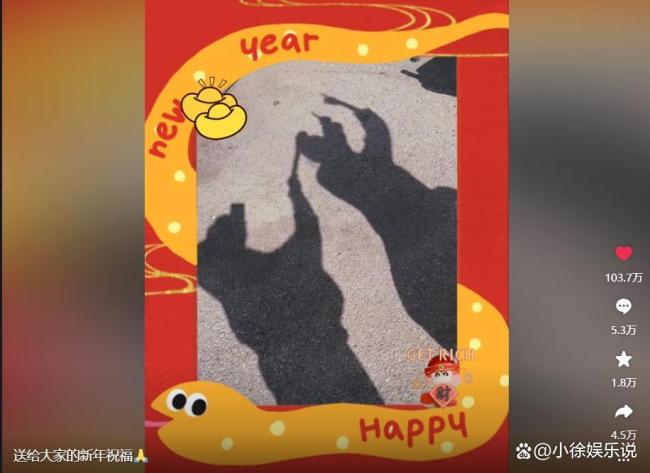 趙麗穎敲木魚拜年太好笑 別具一格送祝福