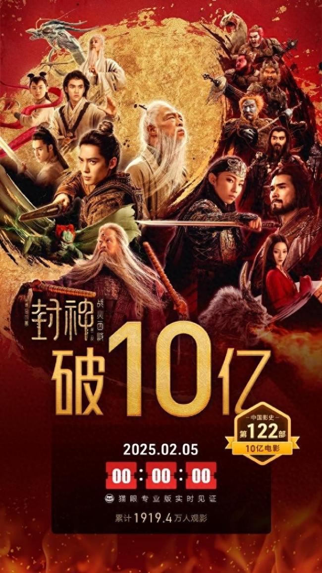 《封神2》票房破10億