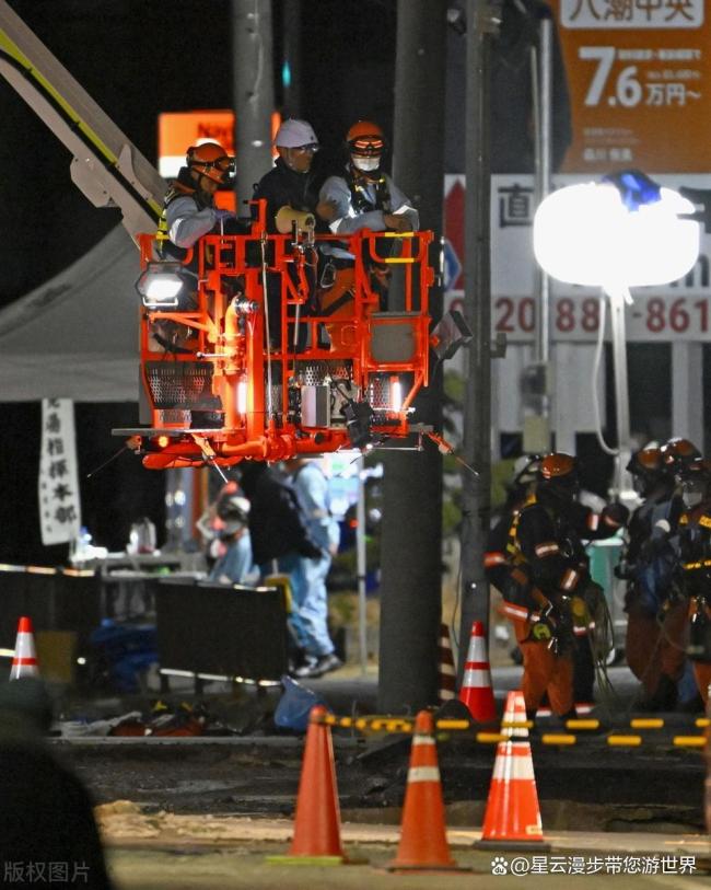 日本名古屋一道路塌陷 救援遲緩引質(zhì)疑