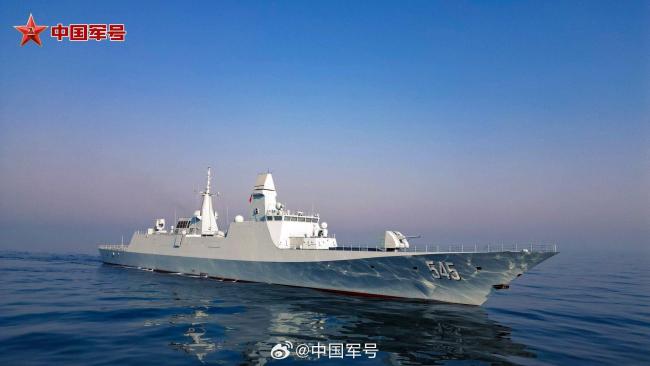 高清大圖！九圖帶你看漯河艦最新訓練畫麵