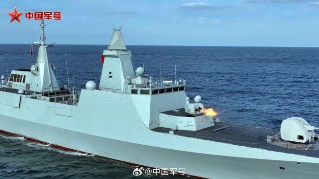 高清大圖！九圖帶你看漯河艦最新訓練畫麵