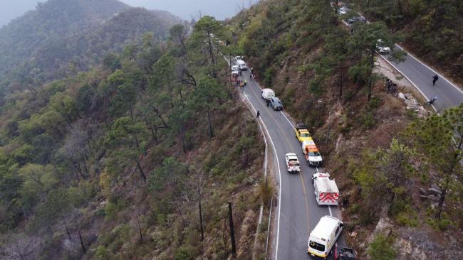 墨西哥發(fā)生車輛墜崖事故12人死亡