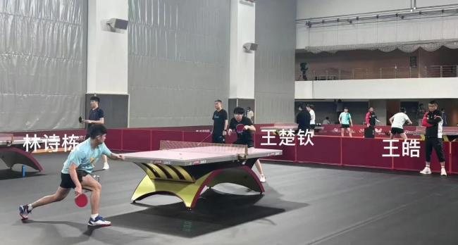 国乒抵达多哈开启首次训练！马琳王皓督训，6男6女随队出征当陪练