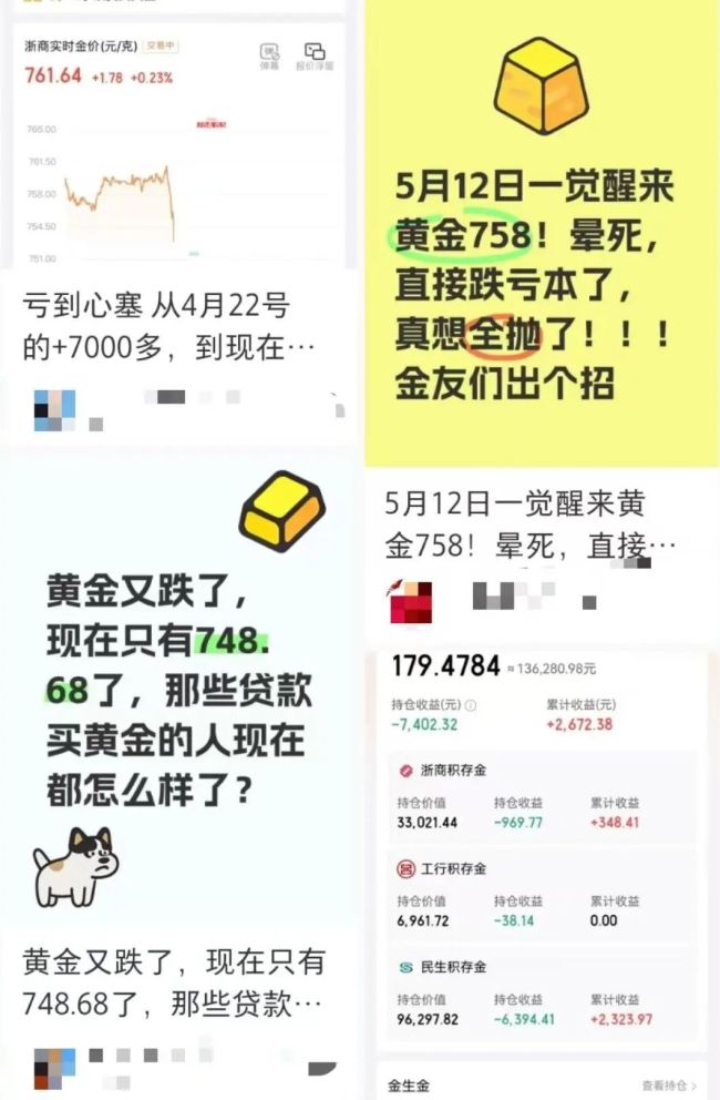 四大行金條價格逆市上漲 金價走勢分化引關(guān)注