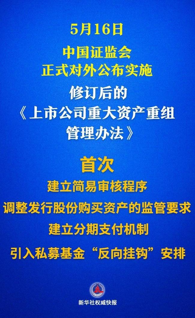 上市公司重大資產重組新規(guī)落地
