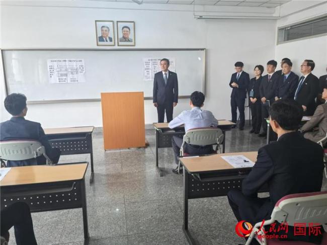 中國駐朝鮮使館訪問平壤科大 促進教育交流合作