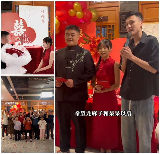 “救火騎士”龍麻子榮昌創(chuàng)業(yè)賣鹵鵝 新店開業(yè)喜迎領(lǐng)證日