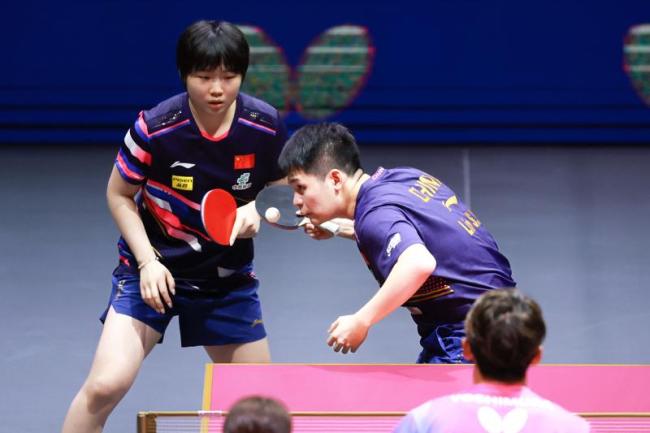 王楚欽孫穎莎3比1松島輝空張本美和 混雙挺進(jìn)四強(qiáng)