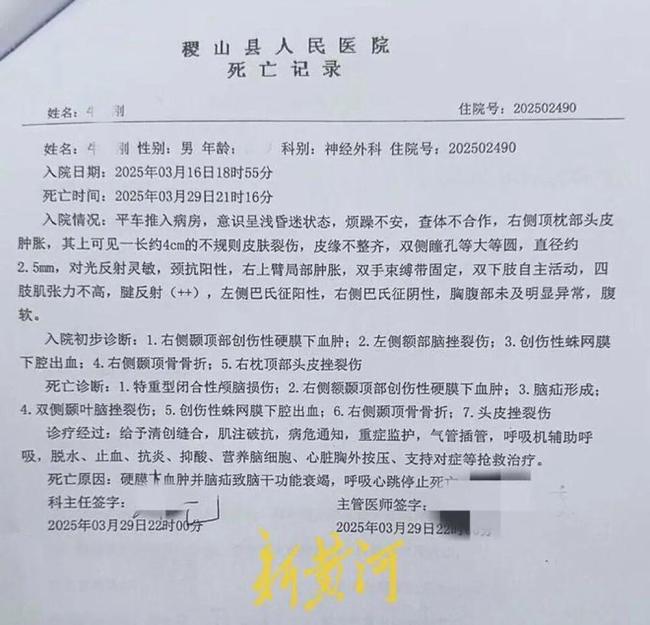 精神病人被警方撲倒受傷13天后身亡 家屬質(zhì)疑警方出警中違規(guī)操作