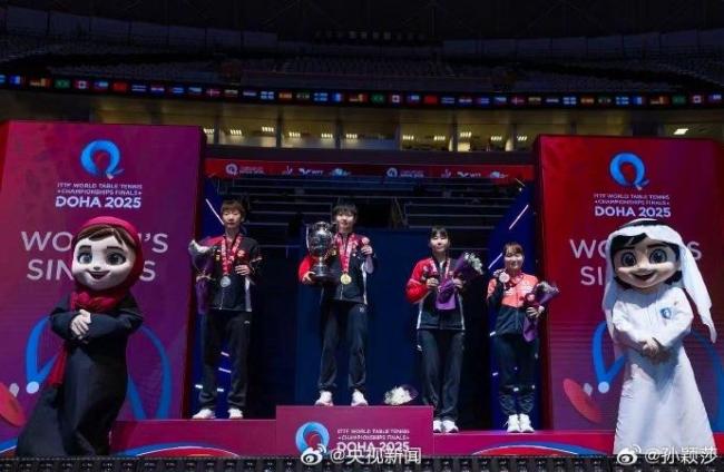孫穎莎世乒賽女單冠軍之路 為熱愛(ài)全力以赴