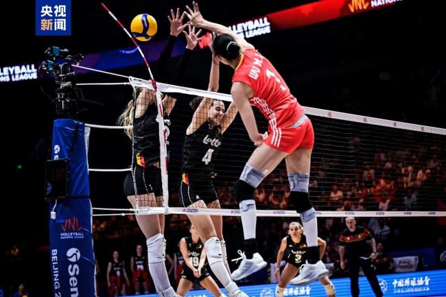 中國女排3-0完勝比利時 取得開門紅