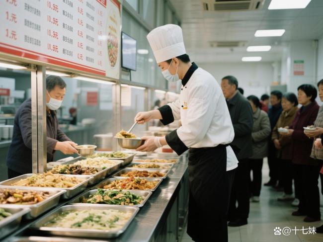 男子吃老年食堂健康餐半年減重60斤