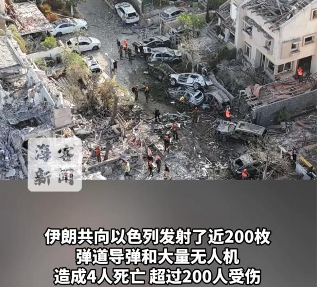 伊朗导弹袭击后的以色列城市 受损严重引发关注