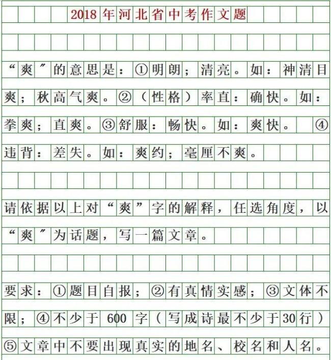 河北2025中考作文题出炉 雨中成长的启示
