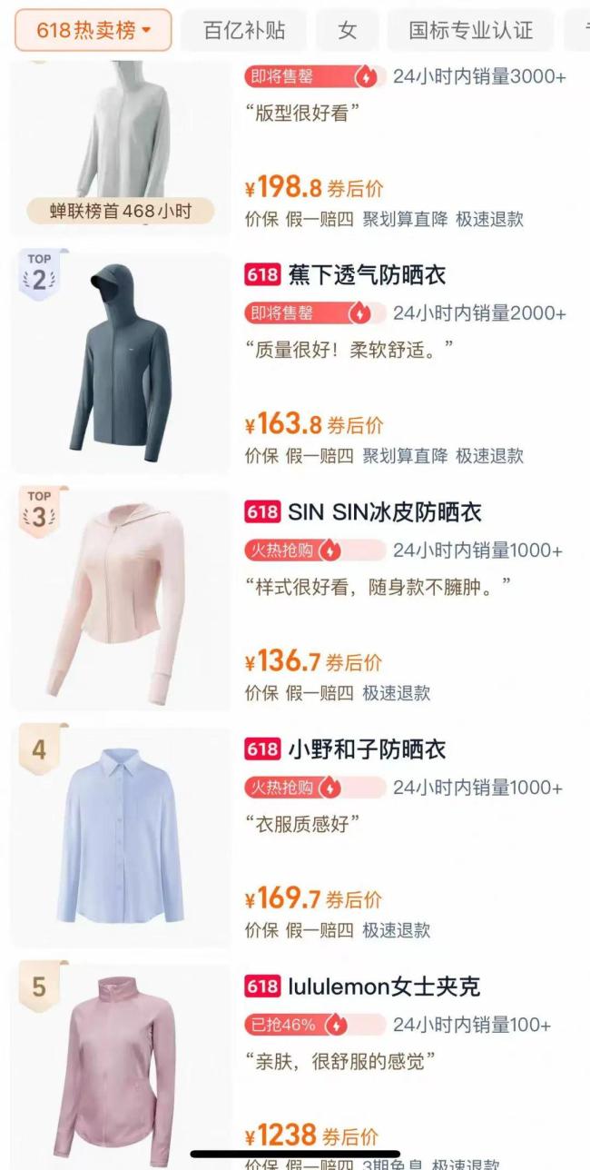打工人的新皮肤 又翻车了 防晒衣市场乱象频出