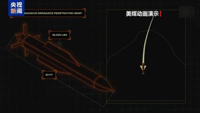 美在伊朗投下的鉆地彈威力僅次核武 襲擊引發(fā)局勢(shì)擔(dān)憂