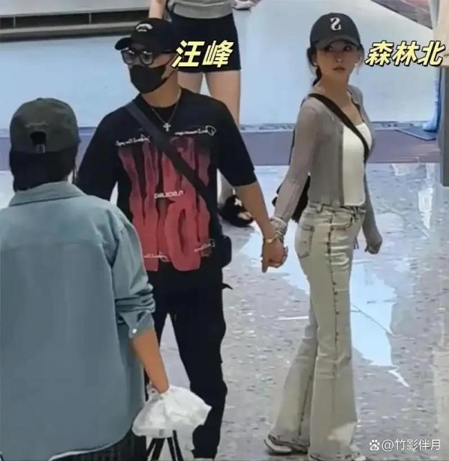 网友偶遇汪峰森林北牵手逛街 怕她走丢的紧张感