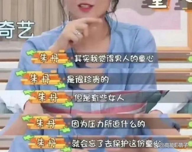 朱丹的真诚与局限 被贴上了“内娱顶级语言艺术家”的标签