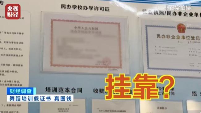 央視曝光舞蹈培訓市場亂象：充斥無教師資格證資質(zhì)的假舞蹈老師