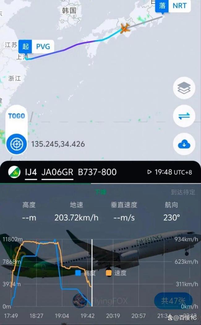 上海飛日本一航班急速下降 萬米高空驚魂十分鐘
