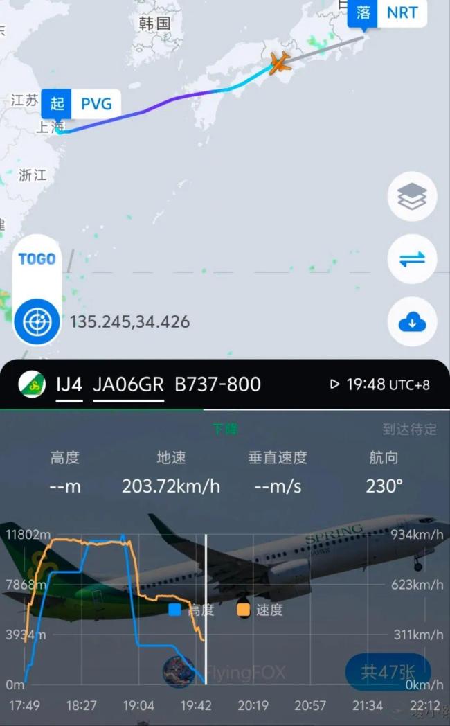 上海飞东京航班故障高空速降 乘客安全无恙