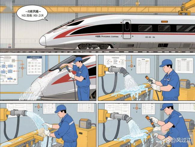 印度用无人机洗火车被网友问懵：见过中国高铁怎么洗吗？