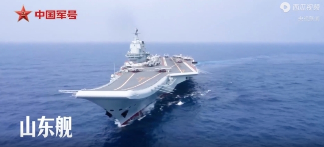 山東艦航母編隊硬核名場面 50秒高燃大場面,！