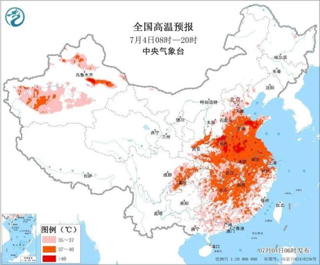 今天起出门多穿红色衣服 高温进入鼎盛阶段