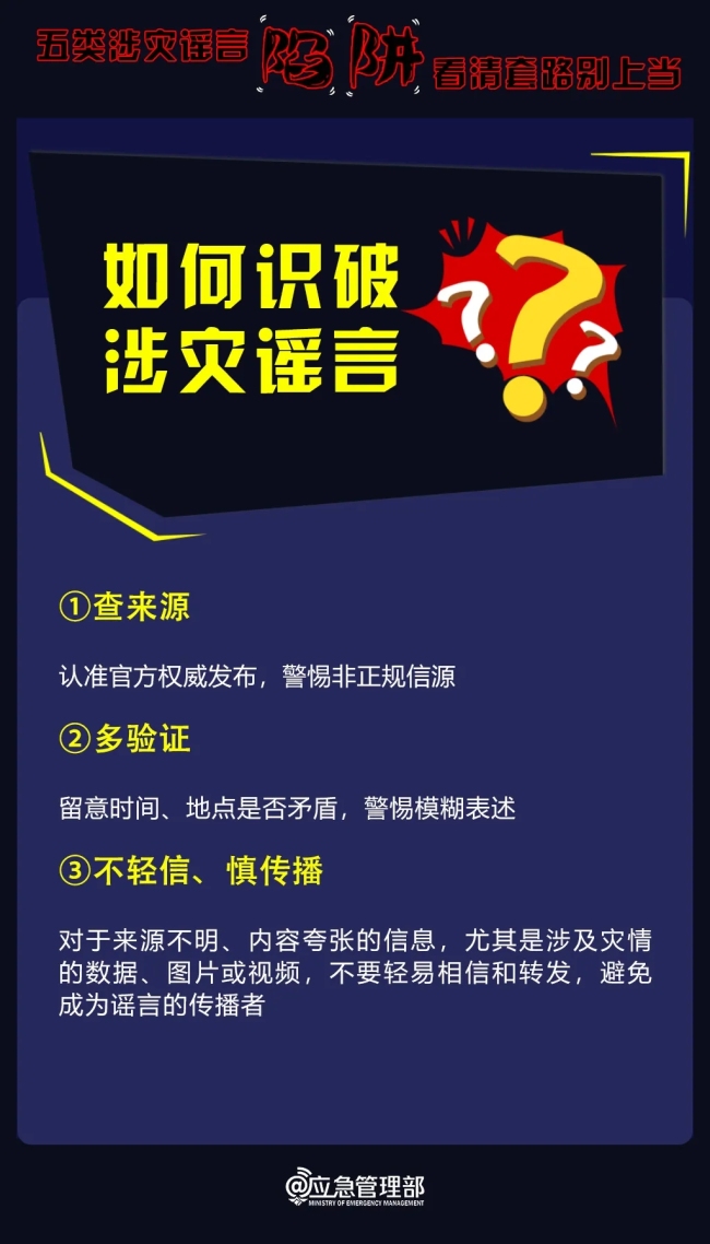 五類涉災(zāi)謠言陷阱 看清套路別上當(dāng)