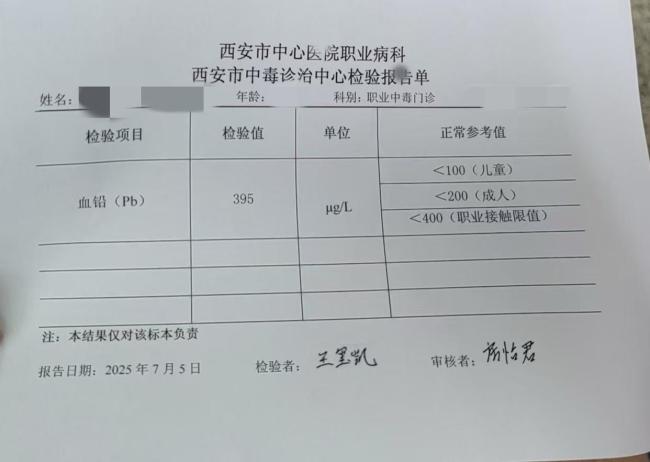 天水幼兒園多名老師血鉛也嚴重超標