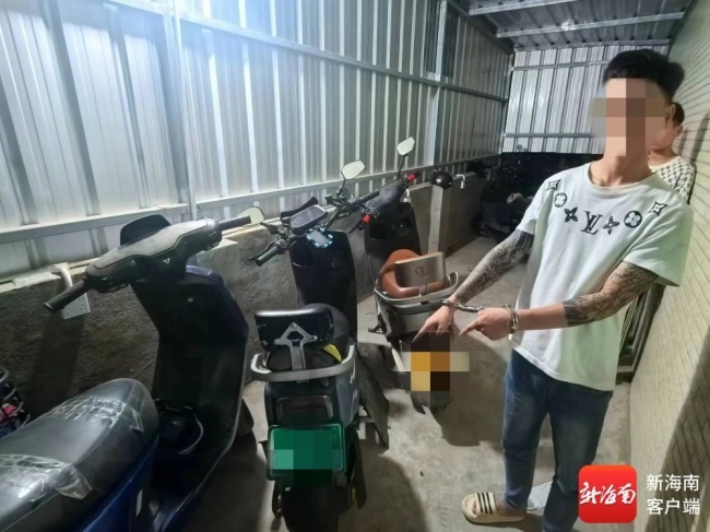 海口警方4小时抓获3人 快速破获电池盗窃案