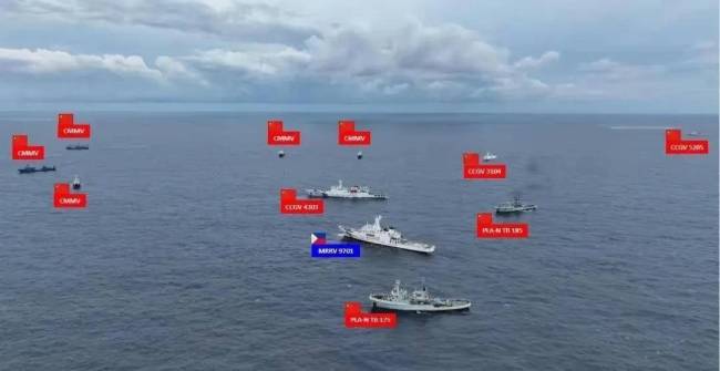 菲律宾船只狠踩油门，直逼我方海警船 挑衅行为引发关注