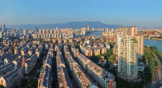 2018年，福州市臺江區(qū)蒼霞新城，高樓拔地而起，舊貌換新顏。