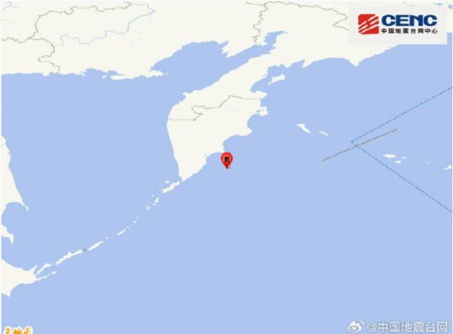 堪察加东岸远海发生6.9级地震