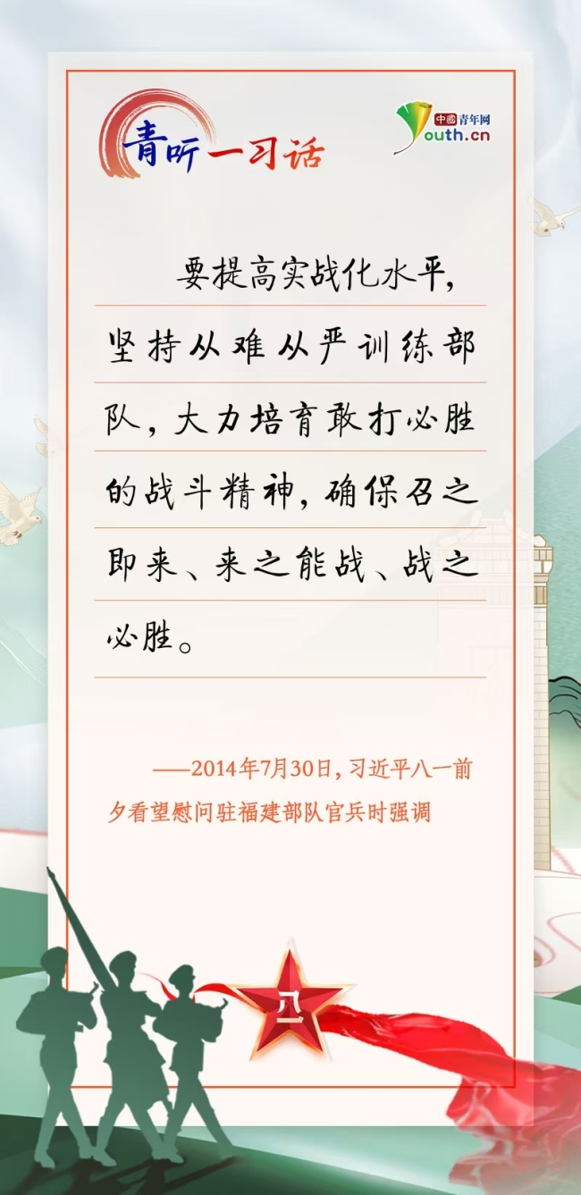 青聽(tīng)一習(xí)話 | 不斷開(kāi)創(chuàng)強(qiáng)軍事業(yè)新局面