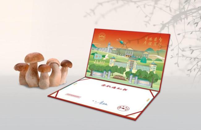 学生用录取通知书做小鸡炖蘑菇?大学回应 仅附带蘑菇纸可食