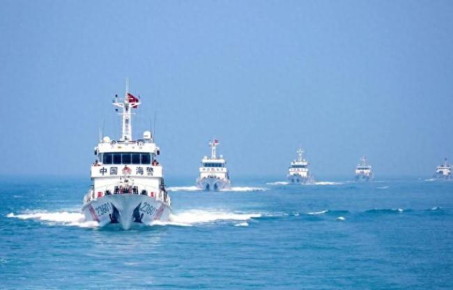 南海部分海域进行军事行动