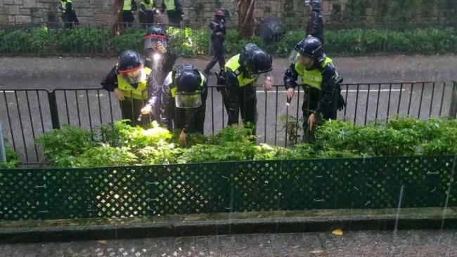 香港湾仔一街道发现无头尸体