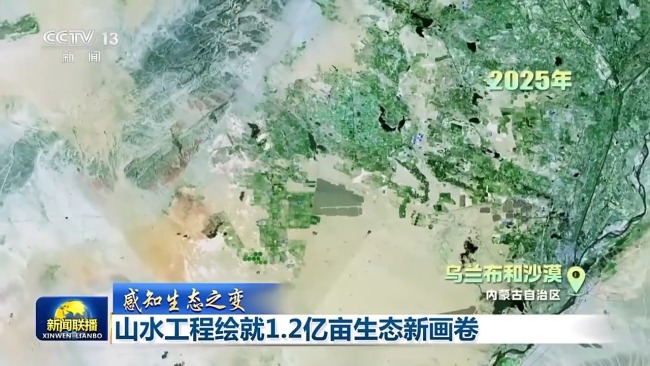感知生態(tài)之變丨山水工程繪就1.2億畝生態(tài)新畫卷