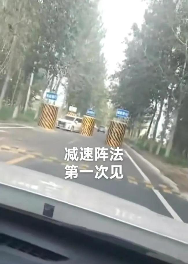 河北一马路设5个大水泥墩遭吐槽