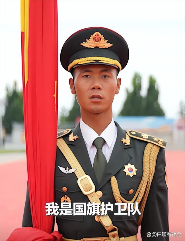 河南小伙张威任阅兵升旗手,每天挥臂1300下,13双破手套令人泪目