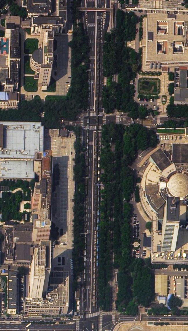 看阅兵的“最高机位”！卫星视角来了