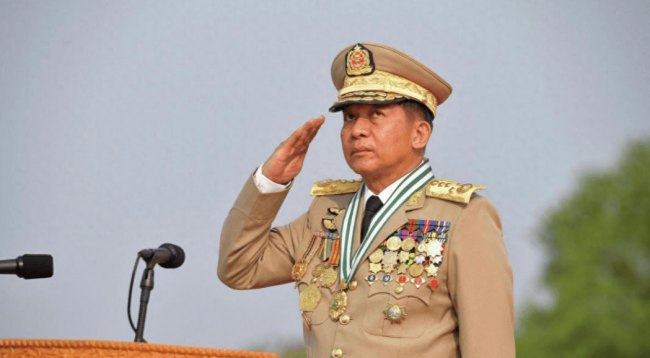 九三阅兵结束，敏昂莱最后一个离开中国